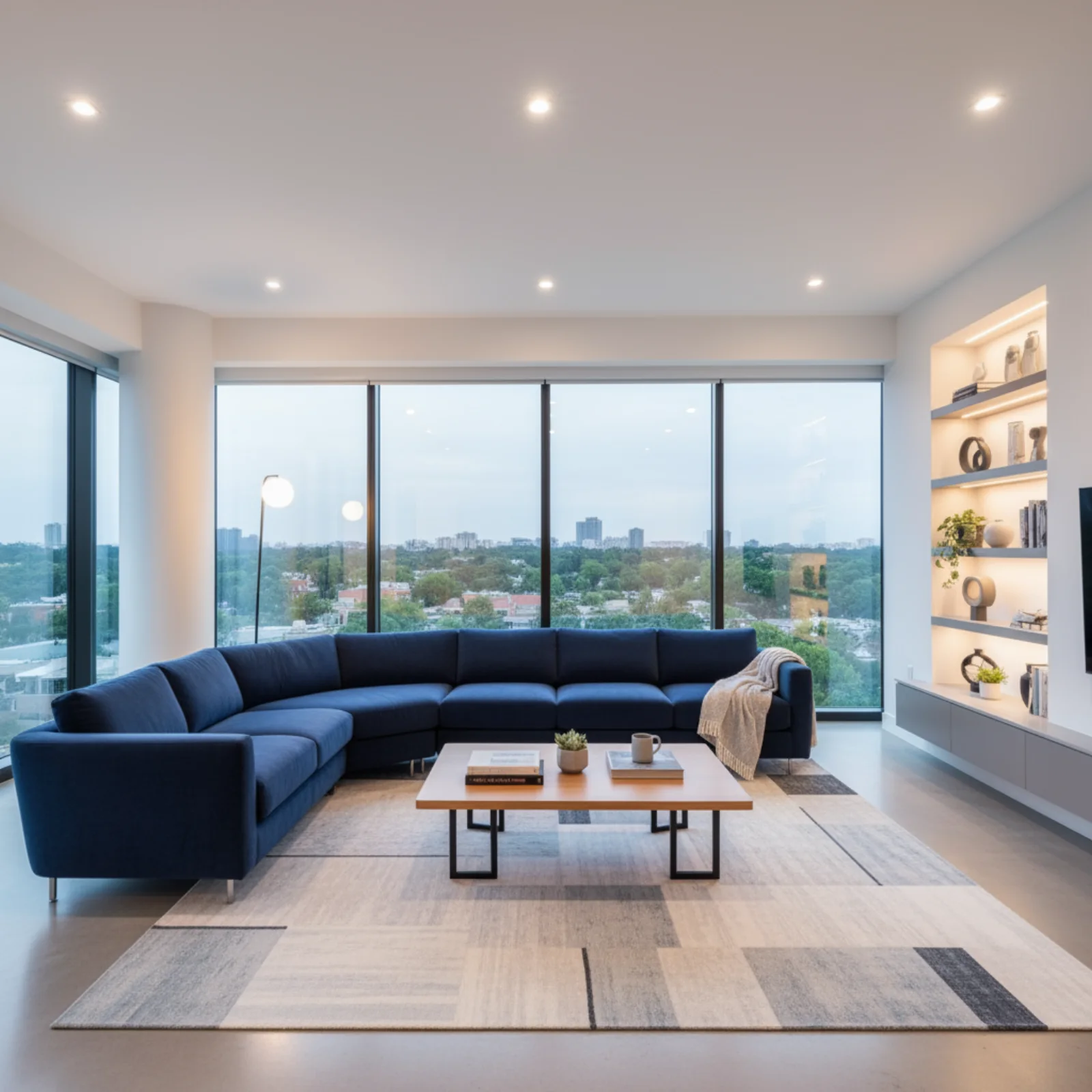 The original living-room input supplied with the Google editing example; its generation prompt is not published.